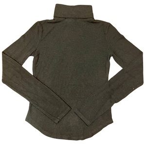 Long Sleeve Turtleneck Shirt • Taupe • US Small